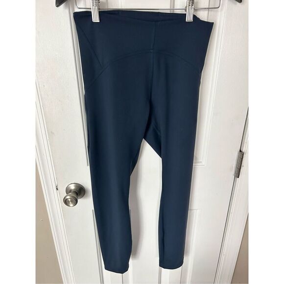 leggings blue size 8 workout pants gym outfit tights - Picture 1 of 5